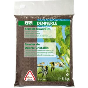 Dennerle Aquarium Kristall-Quarzkies 1-2 mm Dunkelbraun 5 kg