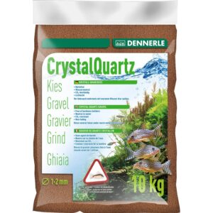 Dennerle Aquarien Kristall-Quarzkies 1 - 2 mm Rehbraun 10 kg